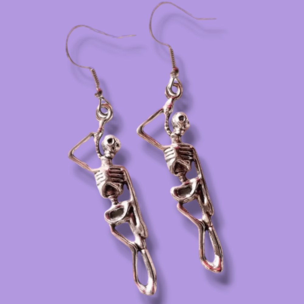 Skeleton earrings (3 for $25)